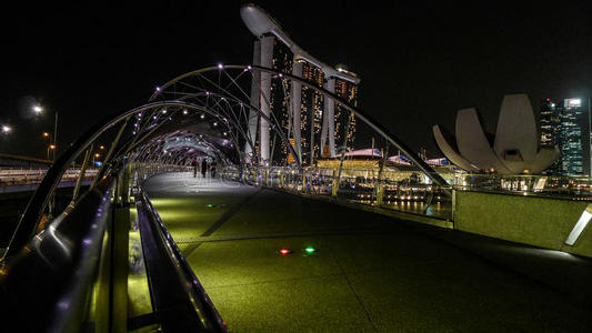 新加坡滨海湾夜景