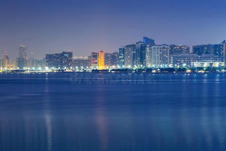 阿联酋阿布扎比夜景