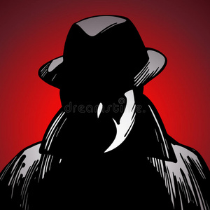 检查员搜索犯罪侦探照片