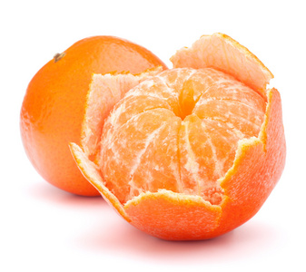 去皮的橘或普通话水果