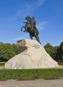 圣彼得斯堡，向国王纪念碑彼得一世