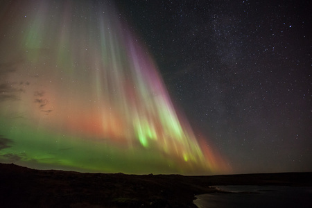 北极光 北极光 在冰岛的自然现象