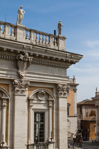 在罗马，意大利的 campidoglio 广场 广场 del campidoglio