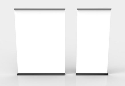 空白易拉宝海报横幅显示图片