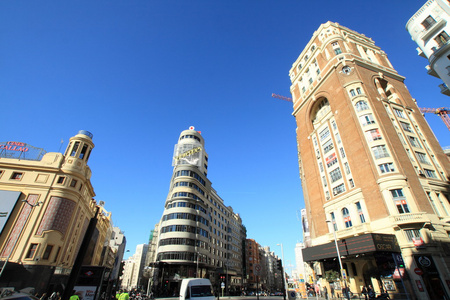 马德里的街道上