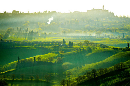 农村，san quirico orcia，托斯卡纳意大利