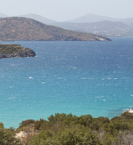 海景观全景图的克里特岛，希腊