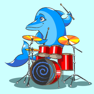 海豚是爵士乐鼓手