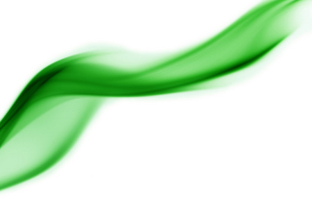 绿色抽象烟曲线