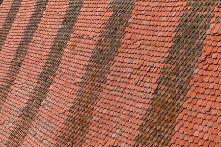 老屋顶瓦片