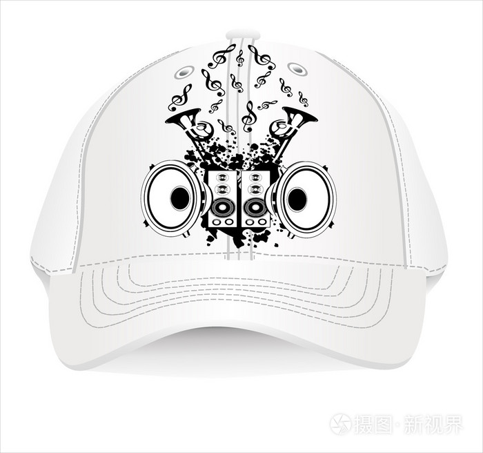 棒球帽设计模板