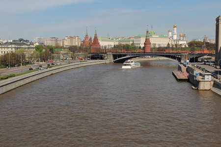 莫斯科克里姆林宫和帮助河，莫斯科，俄罗斯