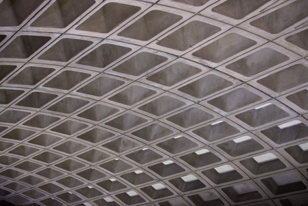华盛顿地铁天花板几何组成