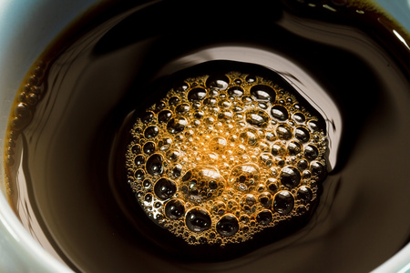 一杯咖啡的泡沫