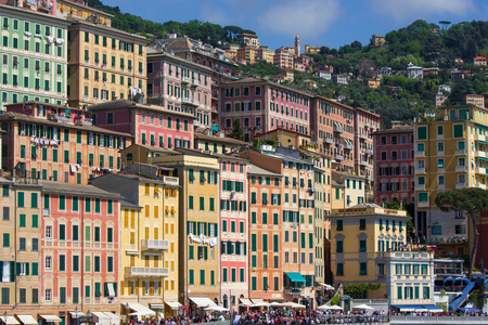 camogli，利古里亚海岸的视图