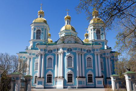 圣尼古拉斯海军大教堂 圣彼得堡俄罗斯