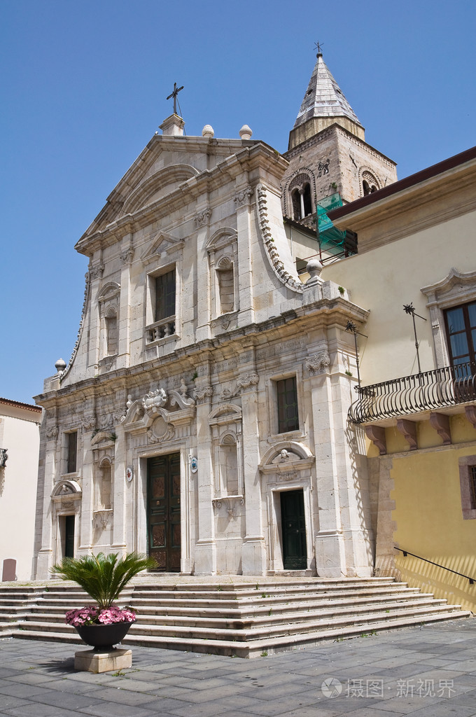 圣的玛利亚大教堂。麦尔菲。巴西利卡塔。意大利