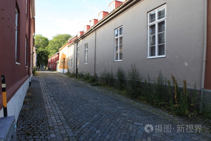 典型的房子在奥斯陆，挪威
