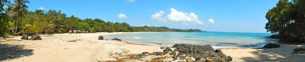 海滩和热带海与清澈的水