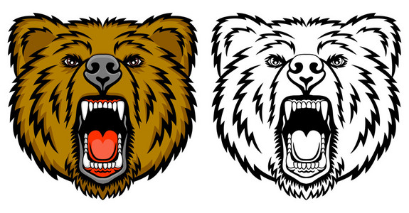 悲伤, 恐惧, 沮丧, 孤独的概念愤怒的熊龙和熊尖叫的熊竹林里的熊猫用