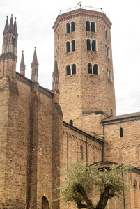 皮亚琴察古教堂的钟楼
