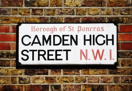 伦敦街头标志，卡姆登