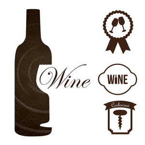 葡萄酒的图标