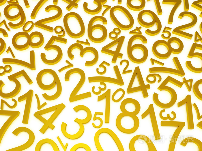 数字的背景
