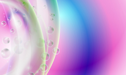 彩虹矢量抽象背景与泡沫