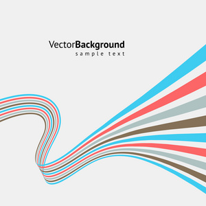 抽象炫彩线条矢量背景
