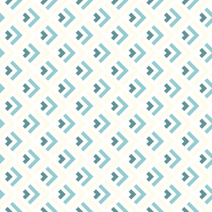 精致蓝色米色绿松石箭头经常几何元素在上白色背景无缝模式的行