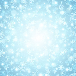 圣诞背景雪花和光矢量图像