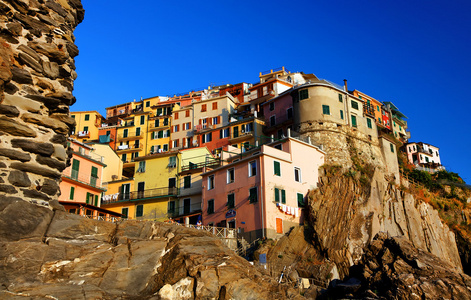 意大利五渔村，manarola 村