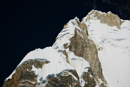 在 cordiliera 布兰卡，秘鲁，南美洲高山景观