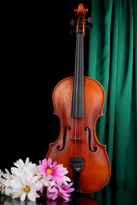 古典小提琴幕背景上