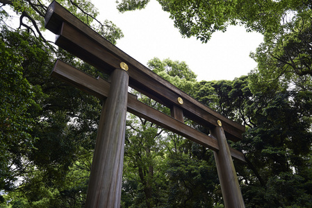 日本门,在日本东京的庙门照片