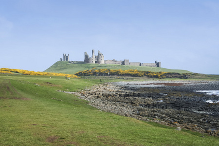 dunstanburgh 城堡诺森伯兰海岸