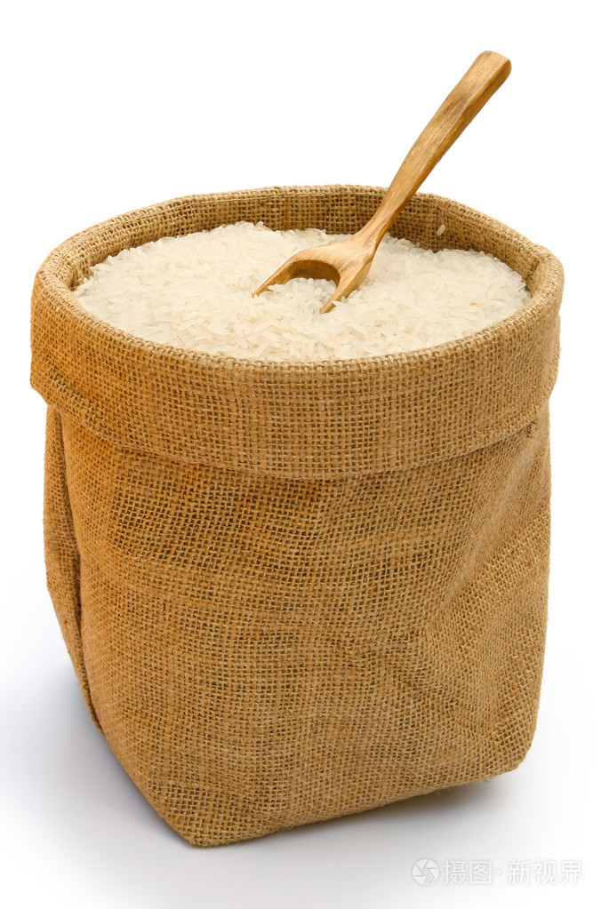 水稻用木勺麻袋