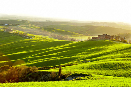 农村，San Quirico 奥斯塔山谷，托斯卡纳意大利