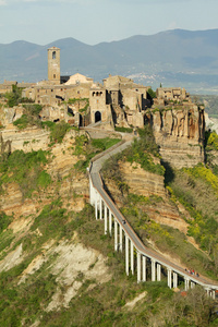 壮观的景色 civita di bagnoregio，称为死镇