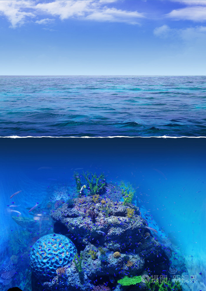 蓝天海洋