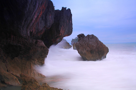 海浪的景观