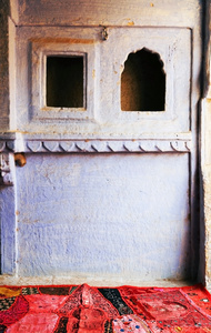斋沙默尔堡，拉贾斯坦邦，印度，亚洲在建筑细节