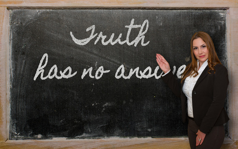 显示真相的老师在黑板上有没有答案