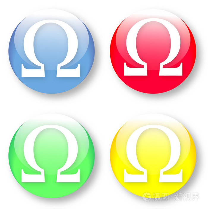 欧姆欧米茄矢量图标集