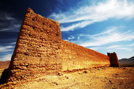 摩洛哥 kasbah 中间阿特拉斯山脉，在摩洛哥，非洲