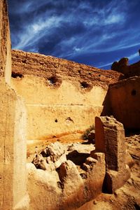 摩洛哥 kasbah 中间阿特拉斯山脉，在摩洛哥，非洲