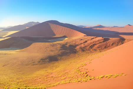 纳米比亚的日出沙丘