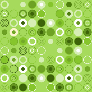 绿色圆圈装饰