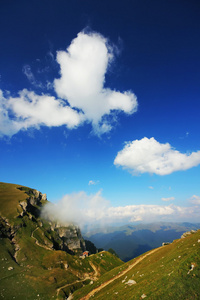 在 bucegi 山，罗马尼亚，欧洲高山景观